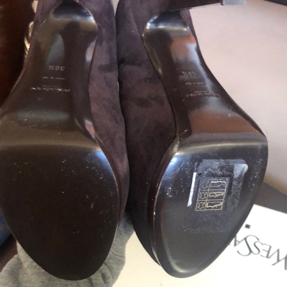YSL BROWN SUEDE PUMPS - Picture 5 of 7